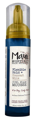 Maui Moisture Coconut Milk Curl Foam Mousse 8.5 Ounce (251ml) (Pack of 2)
