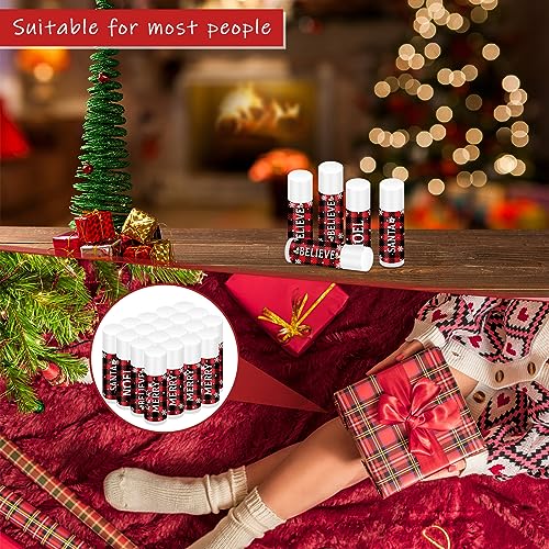 Sosation 40 Pcs Christmas Flavored Lip Balm Bulk Holiday Christmas Stocking Gift Set Celebrate Lip Balm Stick Beauty Lip Care
