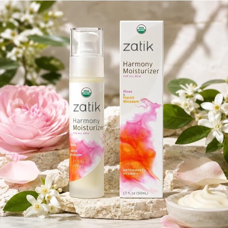 Moisturizer with Rose & Neroli Blossom - Organic Hydrating Face Cream, 1.7 oz - Variation of THIS listing