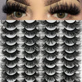 Mink Eyelashes Fluffy 20 MM 3D Thick Big Faux Mink Lashes Natural Look, Wholesale Cat Eye Dramatic Long 20MM Eye Lashes Pack