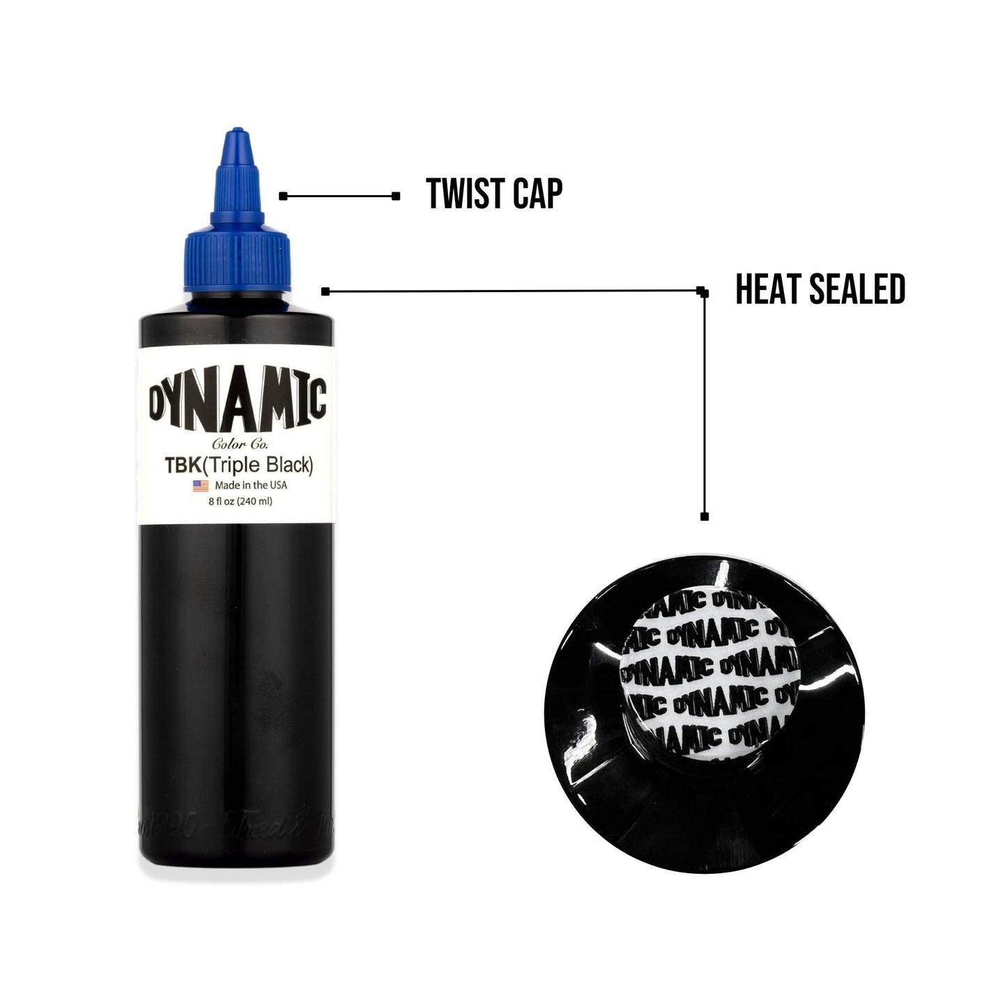 Dynamic Color Co Triple Black Ink Bottle 8oz