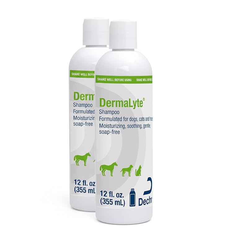 DermaLyte All-Natural Shampoo for Pets - 12 oz Pack of 2 (12 oz each)
