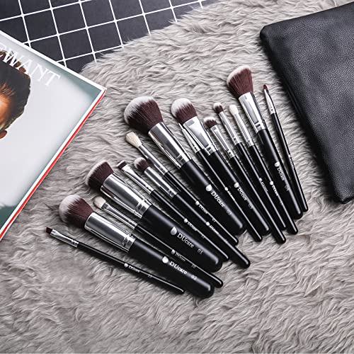 DUcare Makeup Brushes 15Pcs +Eyelash Comb