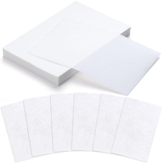 Pndeyo 100pcs End Papers for Hair Perm, Disposable Salon Hair Papers, High Temperature Resistance Curling Styling Accessories for Cold and Hot Perms- White