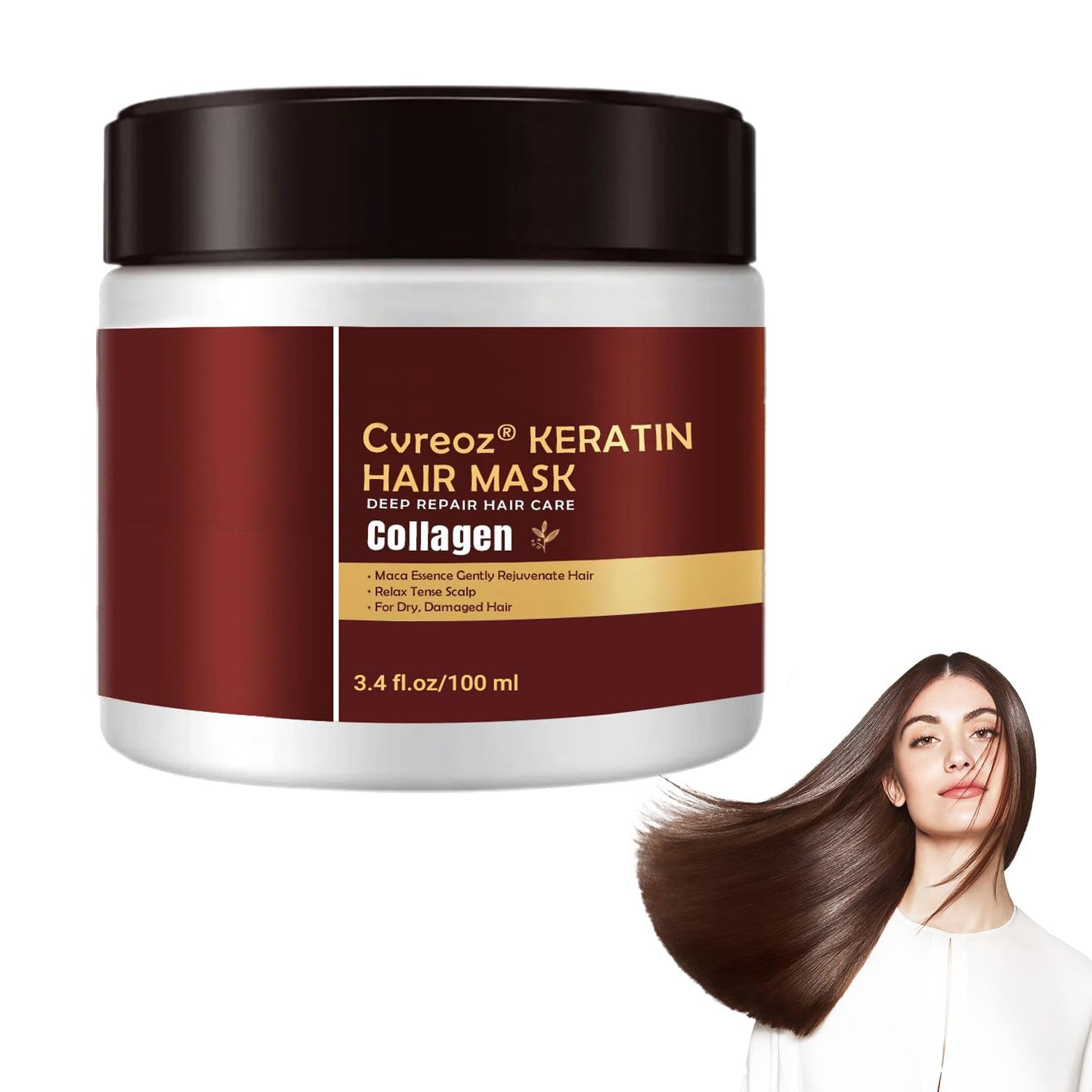YSMYSM Collagen Hair Treatment, Keratin Hair Mask, Argan Oil Collagen Hair Mask Essence, Deep Conditioning hair Mask for Dry Damaged Hair All hair Types (1PC)