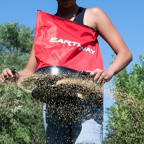 25lb Nylon Bag Seed Spreader for Lawn & Food Plots - Water-Resistant Hand Fertilizer & Grass Seeder