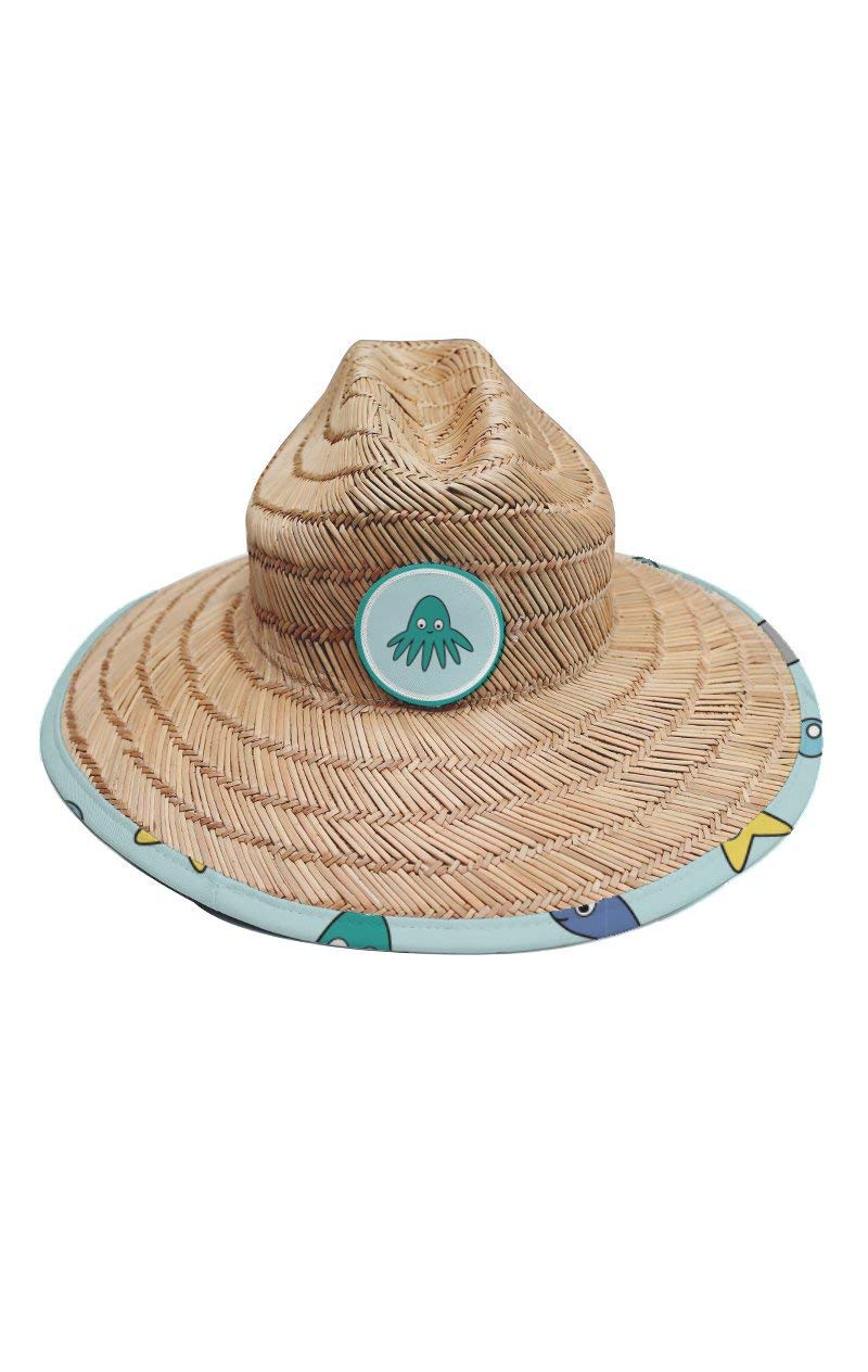 Baby Sun Hat SPF 50+ 6–24 Months with Removable Chin Strap Octopus Variation
