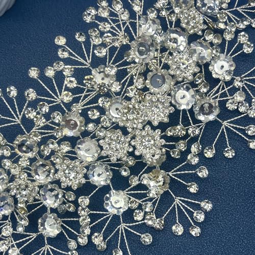 Bridal Headpiece for Wedding - Silver Hair Accessory for Bride, Prom & Formal Events (Variation of THIS listing: Silver)