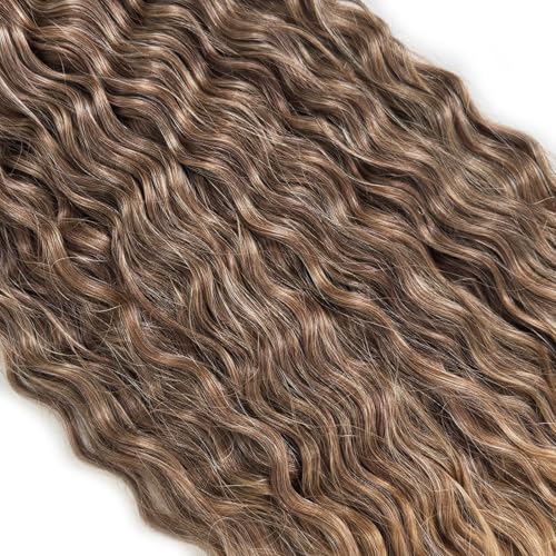 Ocean Wave Crochet Hair Extensions 22 Inch Loose Wave Braiding Hair - T10/42 - 3 Packs