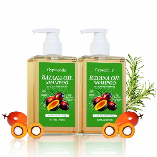 Gypsophila 2 Pack Batana Oil Shampoo for Hair Growth, Rosemary Shampoo – Nourishing & Rejuvenating for Softness & Volume, Suitable for Men & Women, Reduces Hair Loss