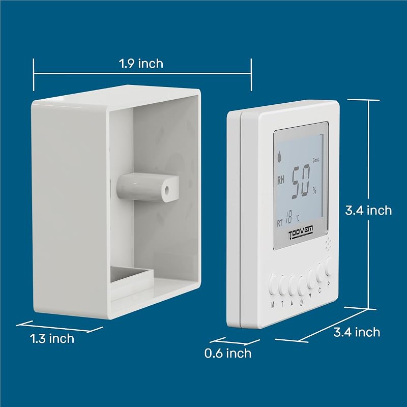 Remote Controller for Digital Humidity and Temperature - White (ARGENDON)