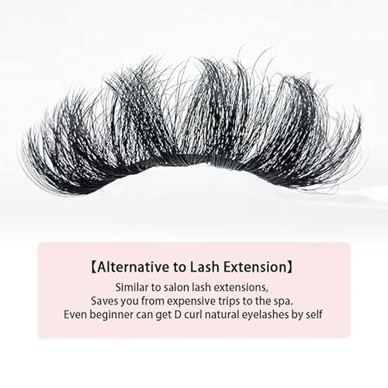Lashes Eyelashes Long False Faux Mink Look Like Lash Extensions D Curl Wholesale Dramatic 3D 25mm-30mm Wispy Fluffy Strips Fake Eyelash Bulk Amazing For Women (5 Pairs 30mm set1)