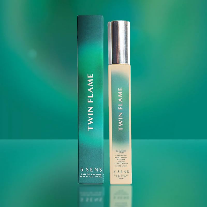 Twin Flame Eau de Parfum Travel Spray 10 mL - Clean, Woody Cucumber Cardamom