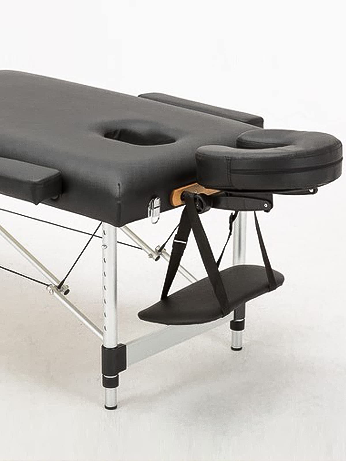 Kalolary Massage Face Cradle Cushion for Massage Tables, Universal Crescent Headrest Face Rest Neck Head Cushion Pillow for Massage Chairs Spa Bed (Black)