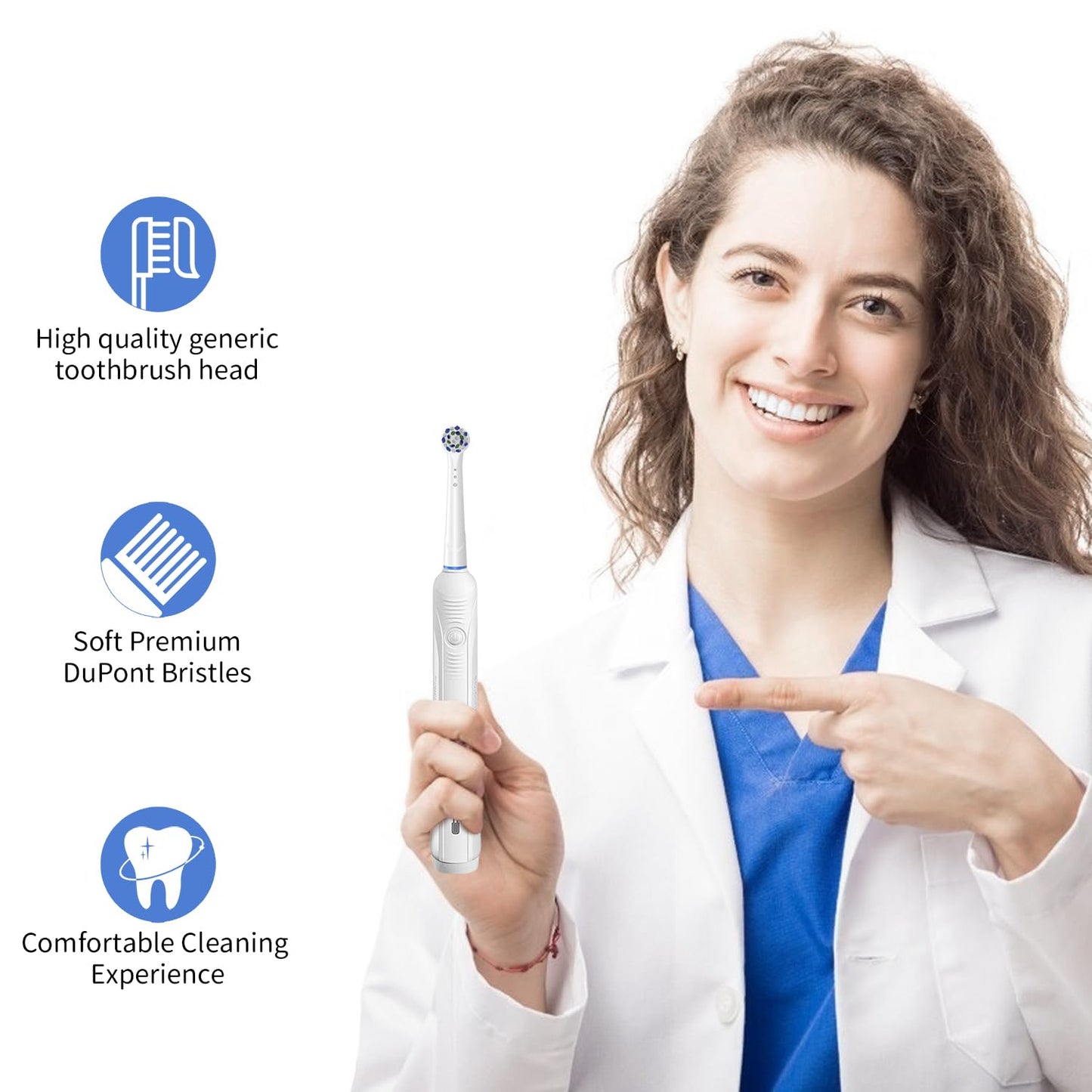 Replacement Toothbrush Heads for Oral B Braun, 8 Pack Professional Electric Toothbrush Heads, Precision Clean Brush Heads Refill Compatible with Oral-B 7000/Pro 1000/9600/ 5000/3000/8000 (8pack)