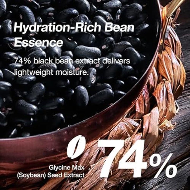 Black bean 74% Ampoule Luftig 1.69 fl.oz / 50ml, Skin Calm Ampoule with Skin Vitalizing, for Sensitive and Combination Skin, Mild Ampoule for Face, Korean Skin Care