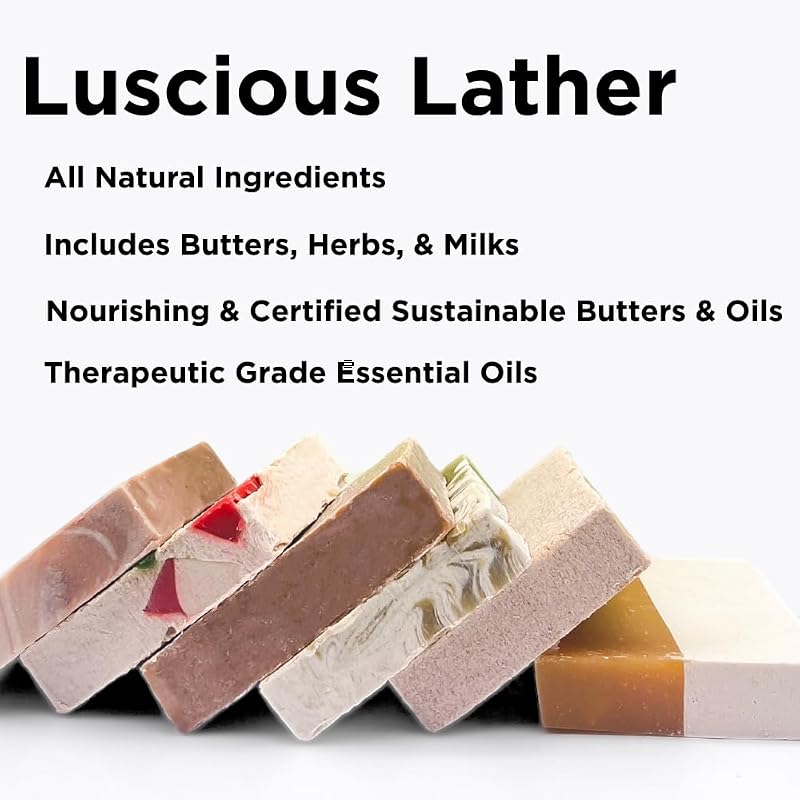 Variety Six Pack Handmade Cold Process Soap - Sumbody USA Made