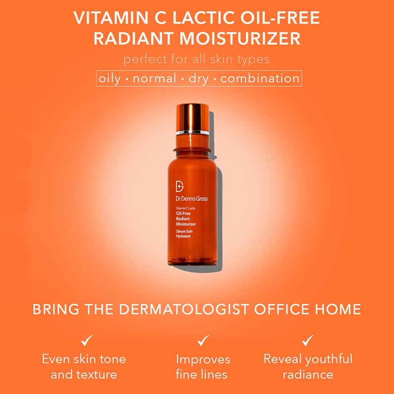 Vit C + Lactic Oil-Free Radiant Moisturizer 1.7 oz (Pack of 1) by Dr Dennis Gross