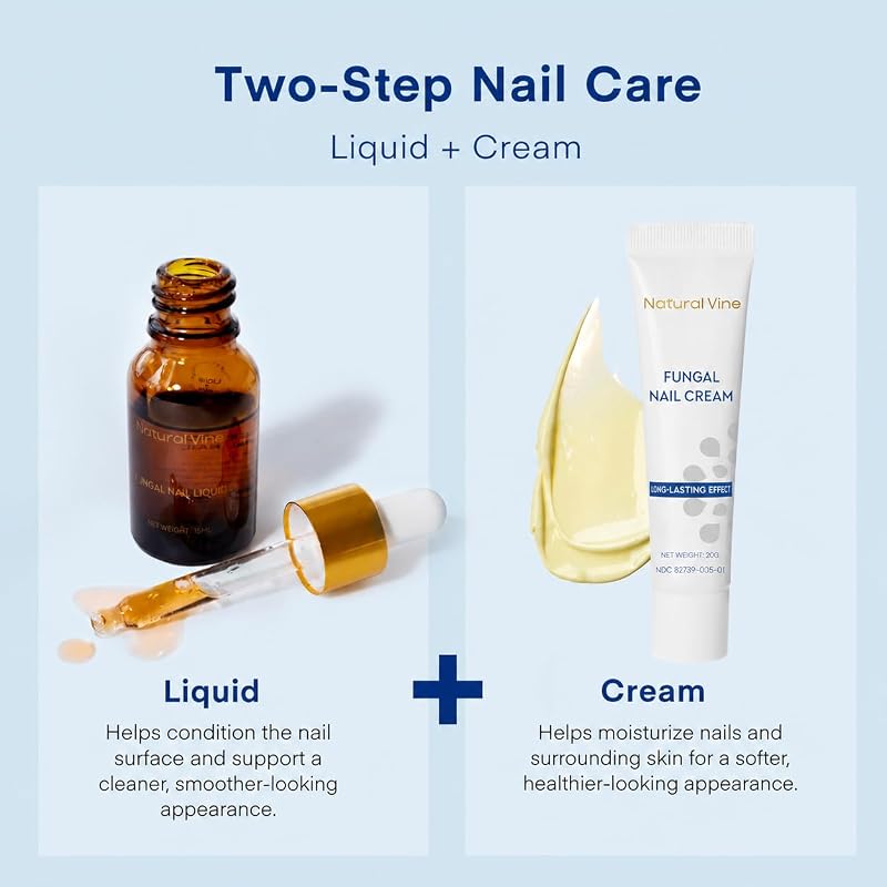 Toenail Fungus Treatment Kit - 32 Fungal Nail Patches + 15mL Liquid + 20g Cream (Red Patches)