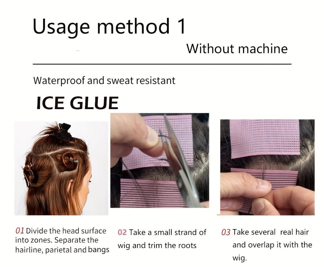 Hair Extensions Glue,Fast Curing Glue for Human Hair Extension,Non Toxic - Humidity Resistant & Water- Resistant, Invisible Bonding, Invisible Bonding 20g