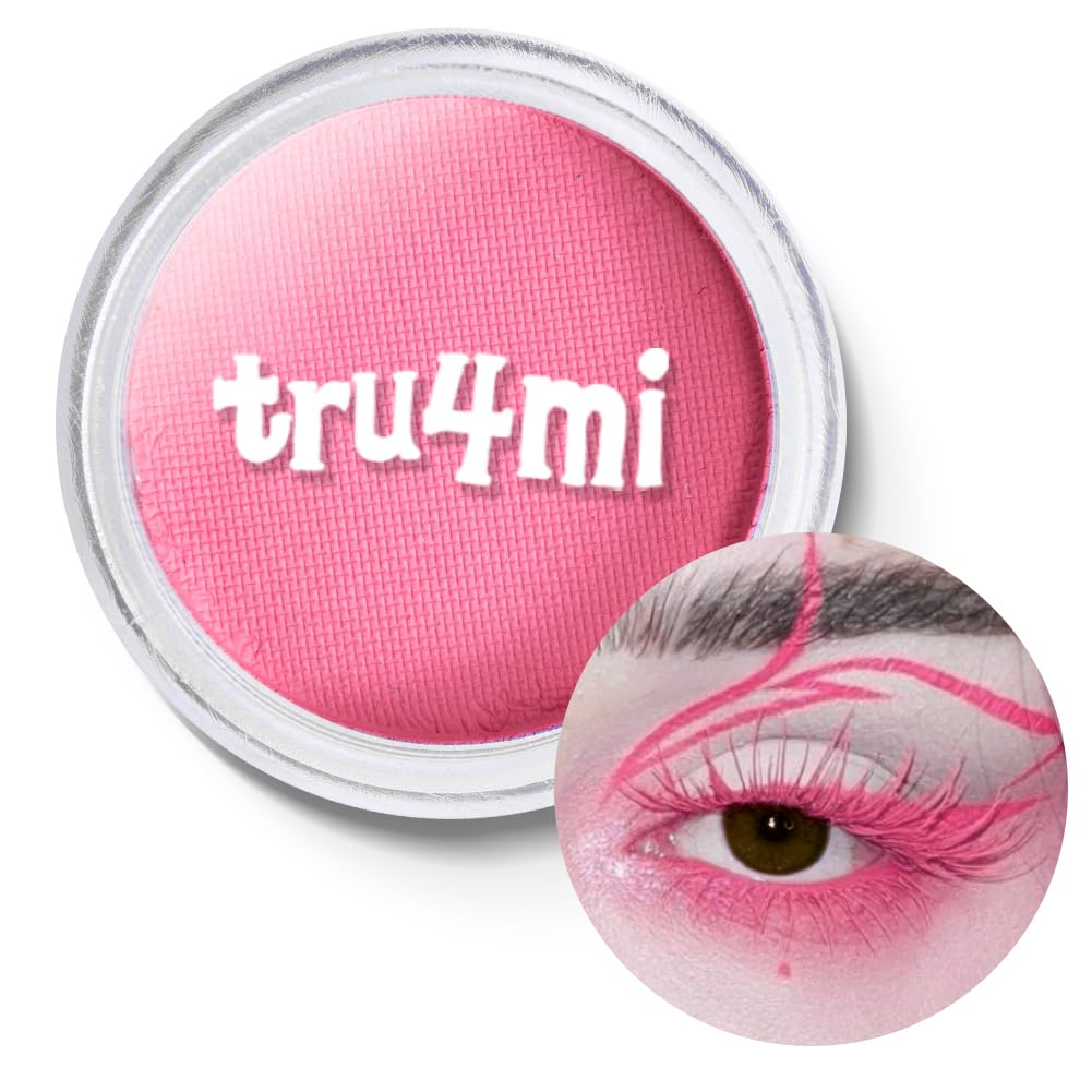 -Water Activated Eyeliner -Wet Liner Makeup - Smudge Proof Face Body Paint - Skin Safe & Child Friendly - “TruLuv” Red -10g/container