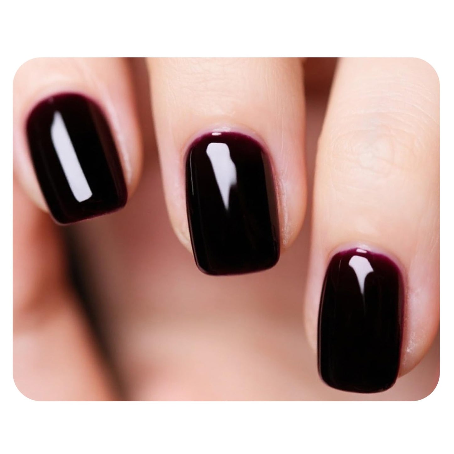 NEEXUAAN Red Jelly Nail Polish, Cherry Red Quick Dry Nail Polish, No UV Lamp Needed, Streak Free Fingernail Polish for Salon Manicure and Nail Art DIY at Home, 0.35 fl oz