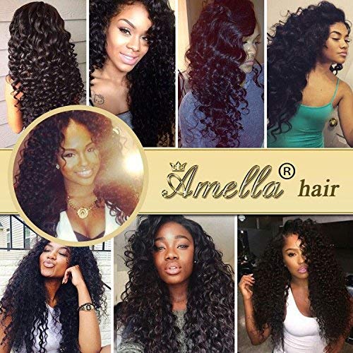 Brazilian Deep Wave Hair Bundles 14 Inch Unprocessed Human Hair Extensions