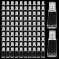 100 Pack 1oz Plastic Travel Bottles with Flip Caps - Refillable Water & Lotion Containers