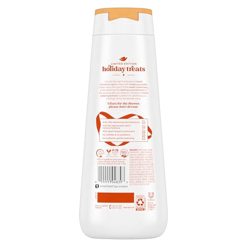 Dove Limited Edition Holiday Treats Body Wash Cinnamon Pumpkin Pie for Deep Nourishment 20 oz
