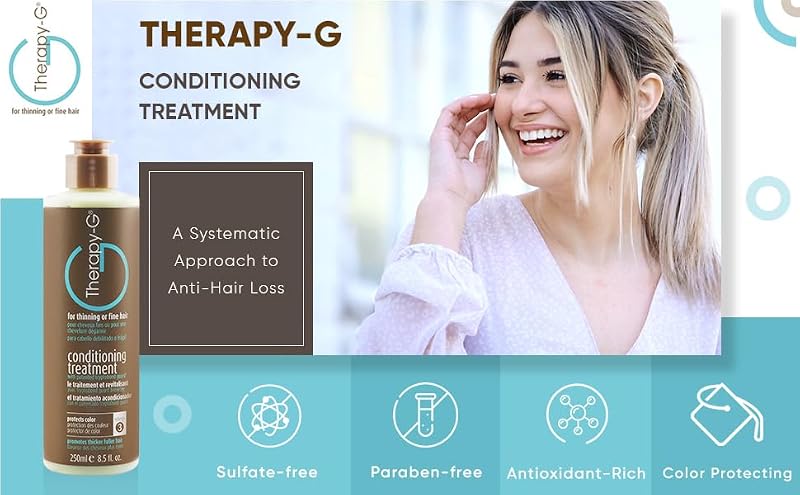 Therapy-G Conditioning Treatment for Fine & Thinning Hair 8.5 Fl Oz (250 ml) – 100% packaging variant