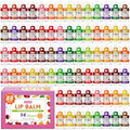 Yopela 88 Pack Mini Lip Balm Bulk, Natural Lip Balms with Vitamin E and Coconut Oil, Moisturizing and Nourishing Dry Cracked Lips,14 Flavors Chap sticks Small Gift Party Favors for Kids Adults