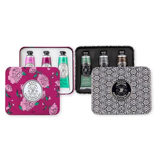 La Chatelaine Hand Cream Trio Gift Set for Him and Her, Couples Christmas Gift, Natural Hand Cream Made in France with 20% Organic Shea Butter- 2 sets of 3 x 1 fl oz ¡¦