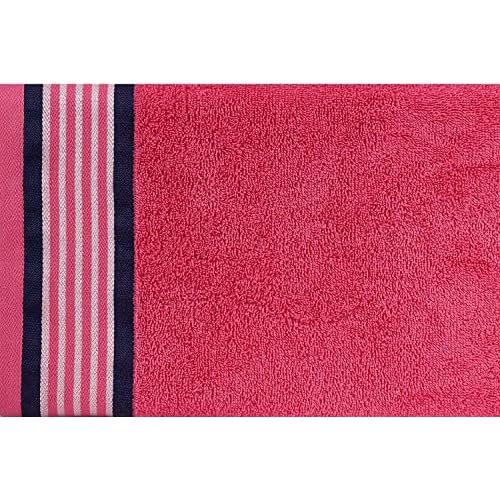 CASA COPENHAGEN He & She 6 Pieces Towel Set- Dutch Blue + Pink, 550 GSM 2 Bath Towel 2 Hand Towel 2 Washcloth, Designed in Denmark Made of Soft Egyptian Cotton for Bathroom, Kitchen & Shower