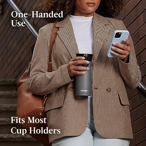 16oz Double Pack Travel Mugs with Leak-Proof Lid - Stainless Steel Insulated, Agave & Sake Metallic