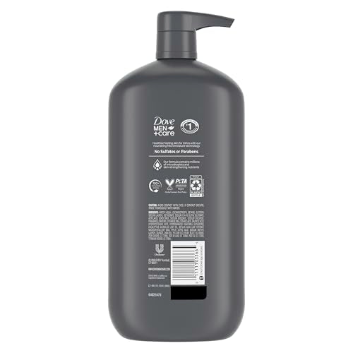 Dove Men+Care Relaxing Blue Eucalyptus + Birch Body and Face Wash with 24-Hour Nourishing Micromoisture Technology Body Wash for Men 30 oz