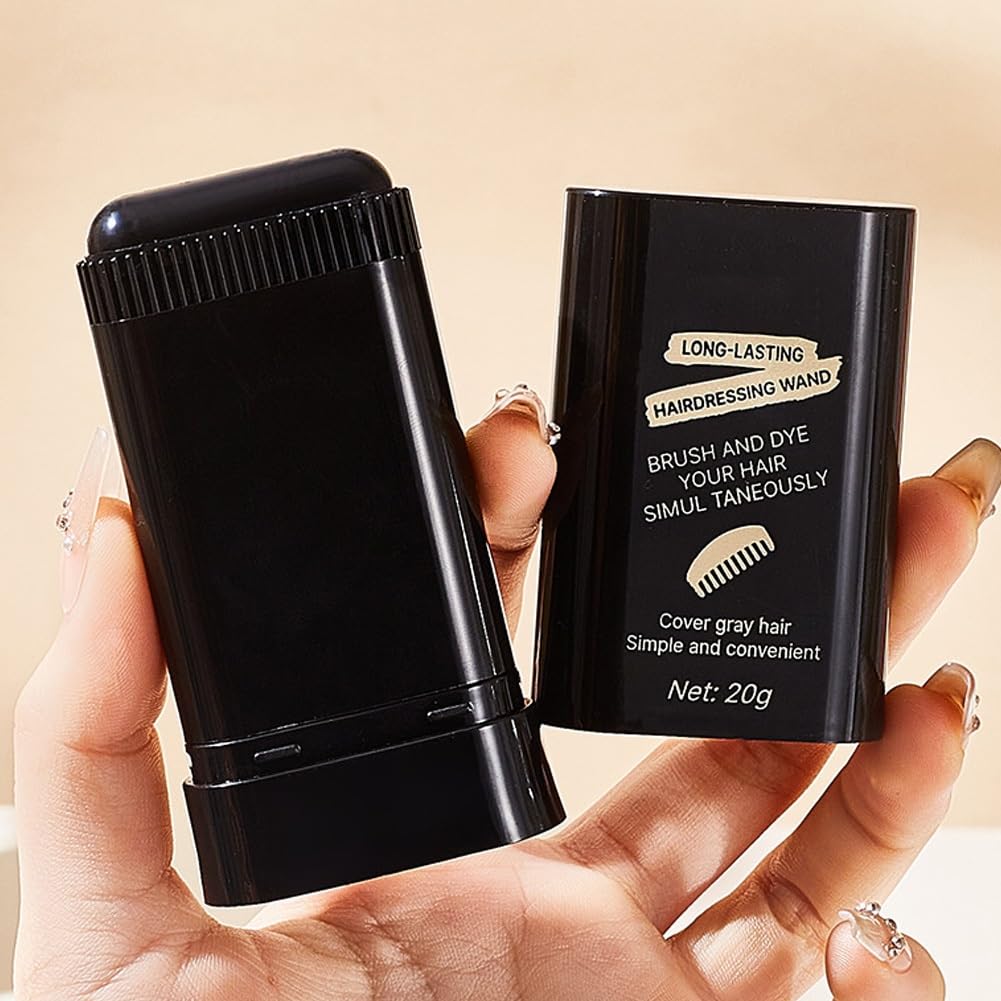 Bosuyo Ultimate Hair Dye Comb, Waterproof and Sweat-Proof Hair Dye Comb for Gray Hair, 2 in 1 Instant Dye for Women & Men(Black+Black)