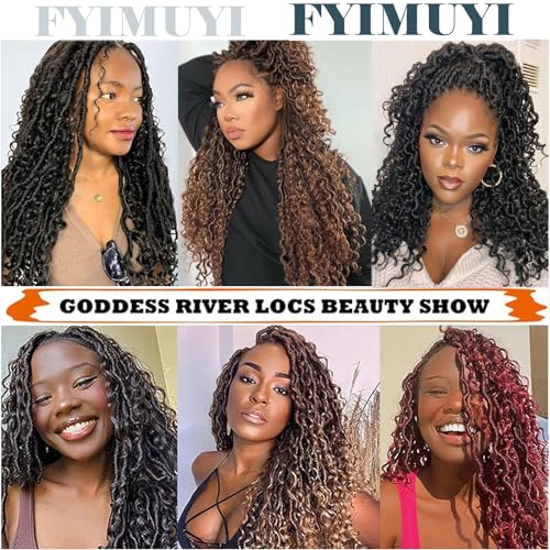 Goddess Faux Locs Crochet Hair 20 Inch Pack of 8 for Women - #30