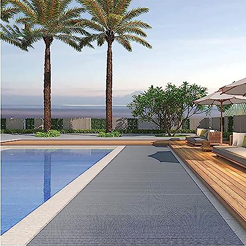 WLWLEO 236'' x 35.4'' Heavy Duty Non Slip Drainage Floor Mat for Wet Areas, Gray (0.9x6M, 0.2'' Thick)