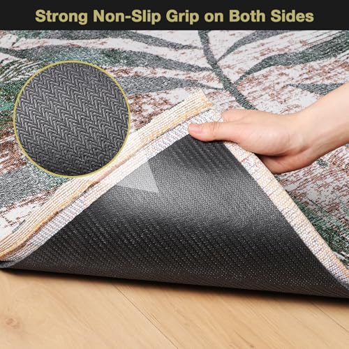 Non-Slip Rug Pad 5x7 1/8" Thick Waterproof Felt Underlay for Hardwood Floors