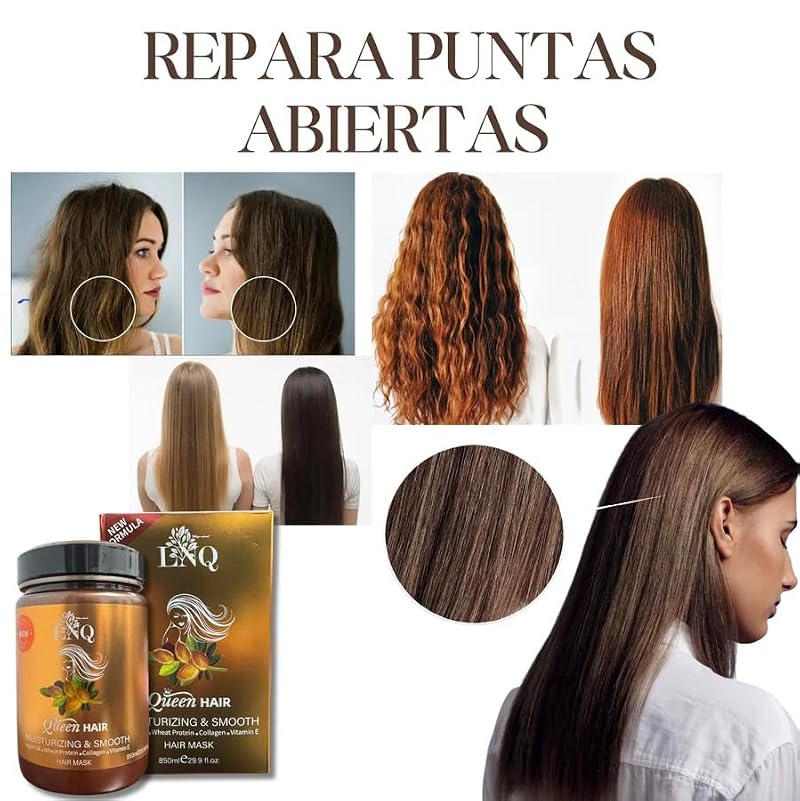 Deep Hydrating Keratin Hair Mask with Argan Oil 850ml for Frizz Control & Shine