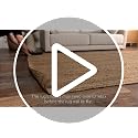 Natural Jute Area Rug 4' Round Flatweave Home Decor