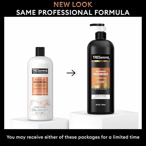 TRESemm? Conditioner Botanique Nourish 4 Pack With 100% Natural Coconut Milk and Aloe Vera 28 Fl Oz