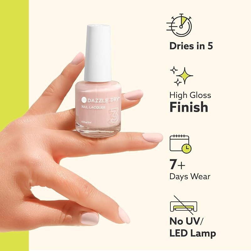 Dazzle Dry Nail Lacquer - Step 3 White Lightning 0.5 fl oz
