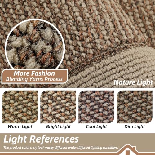 Indoor Door Mat 36x60 Taupe Dirt Trapper Non-Slip Entryway Rug - Low Profile