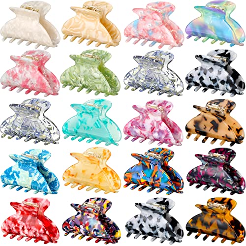 Medium Hair Claw Clips Set - Non-Slip Strong Hold for Women, 18 Pieces