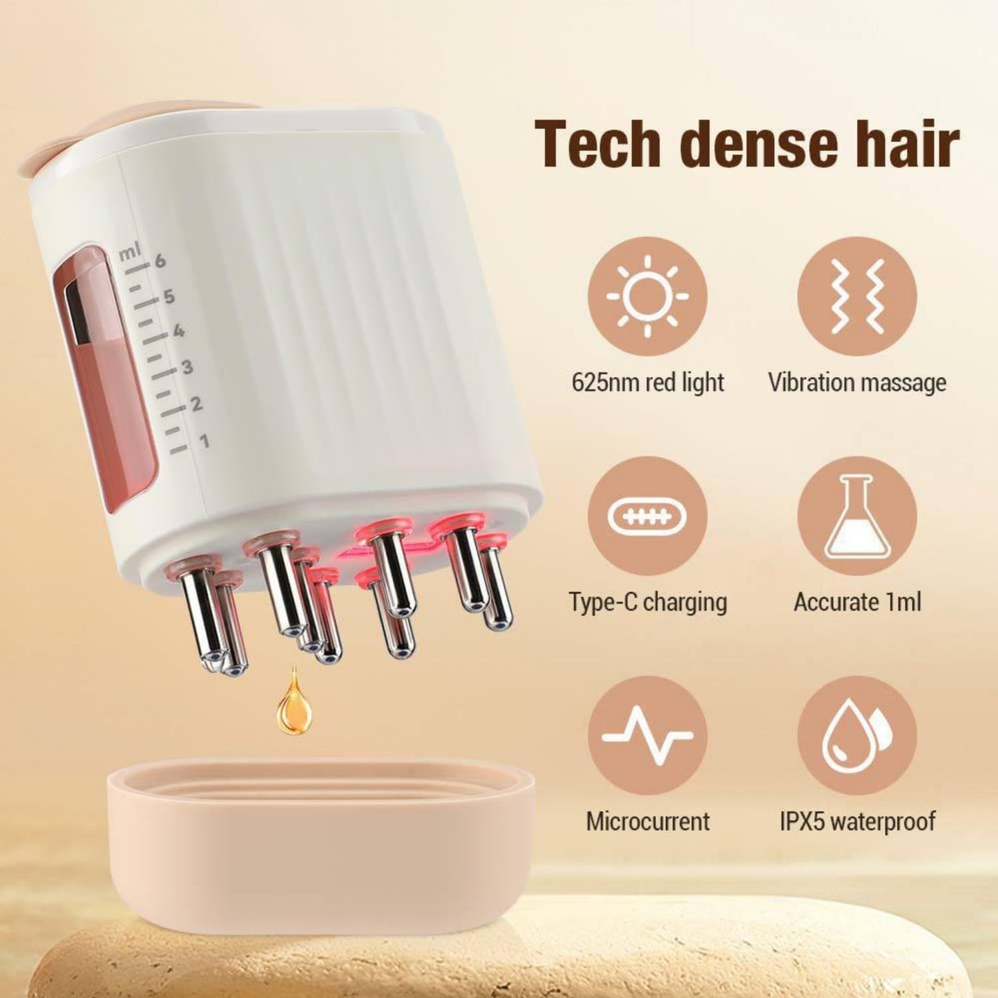 Electric Hair Oil Applicator for Hair Growth, Follicle Activator 3.0, Follicle Activator 3.0 for Women, 2 in 1 Hair Oiling Applicator (Follicle activator + Oil)