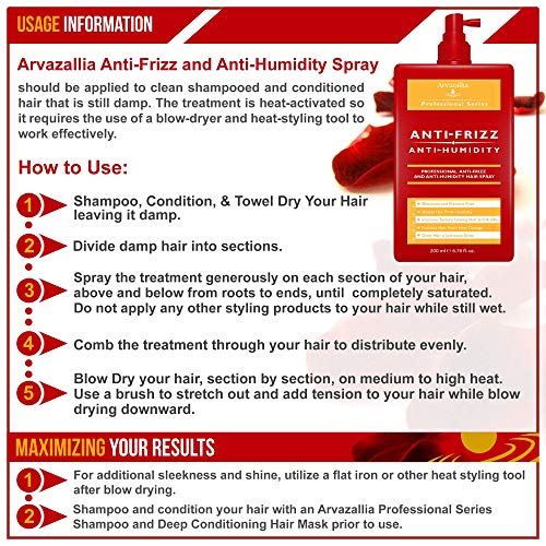 Anti-Frizz & Hydrating Hair Spray, Argan Oil Hair Mask & Clarifying Shampoo Set