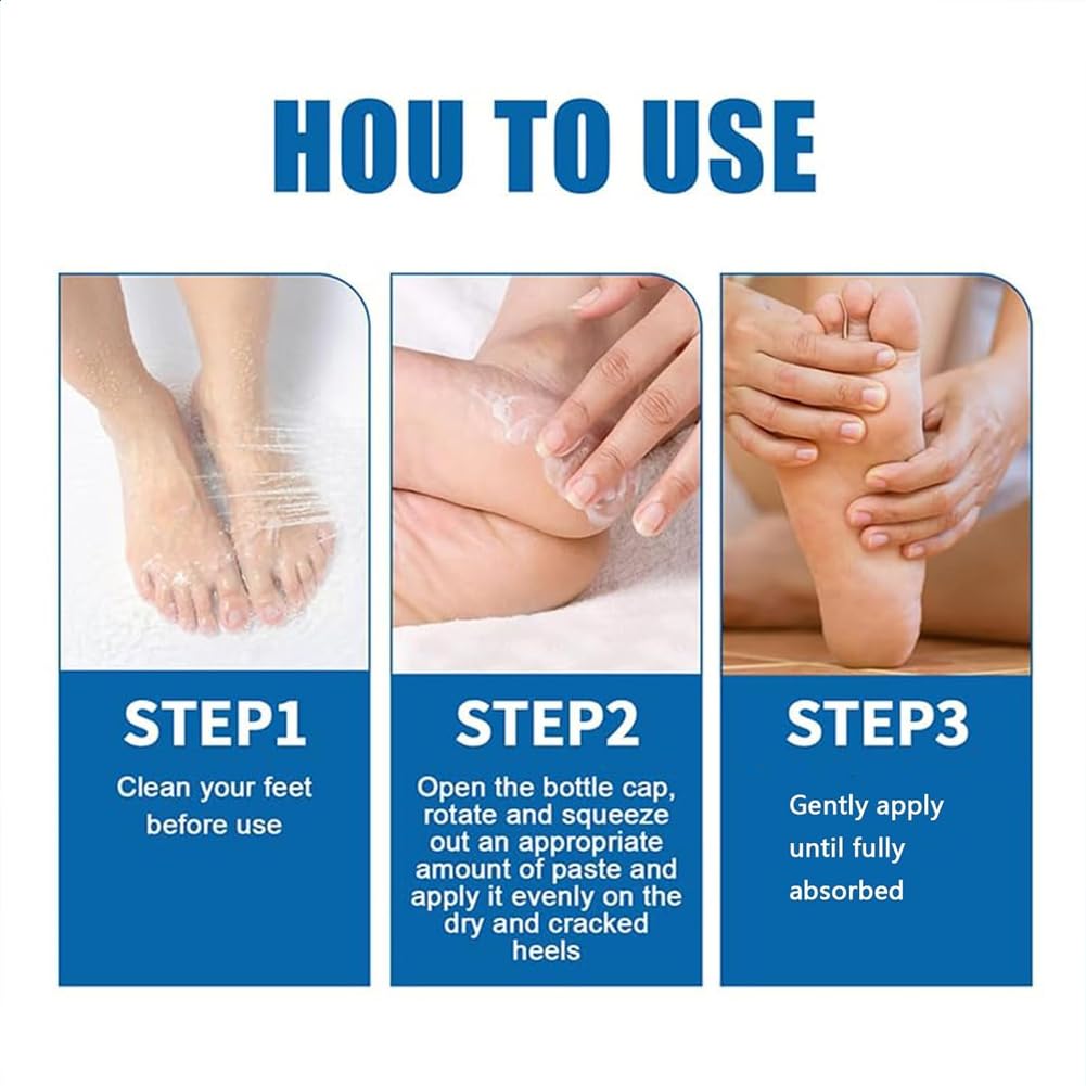 Eourhsa Crack Feet Prevention Stick, Eoursha Crack Heel Cream, Foot Care Cream Roll On, Equrhsa Foot CareCream Cracked Feet, Hydrating And Anti-Cracking FootCream (Pink)