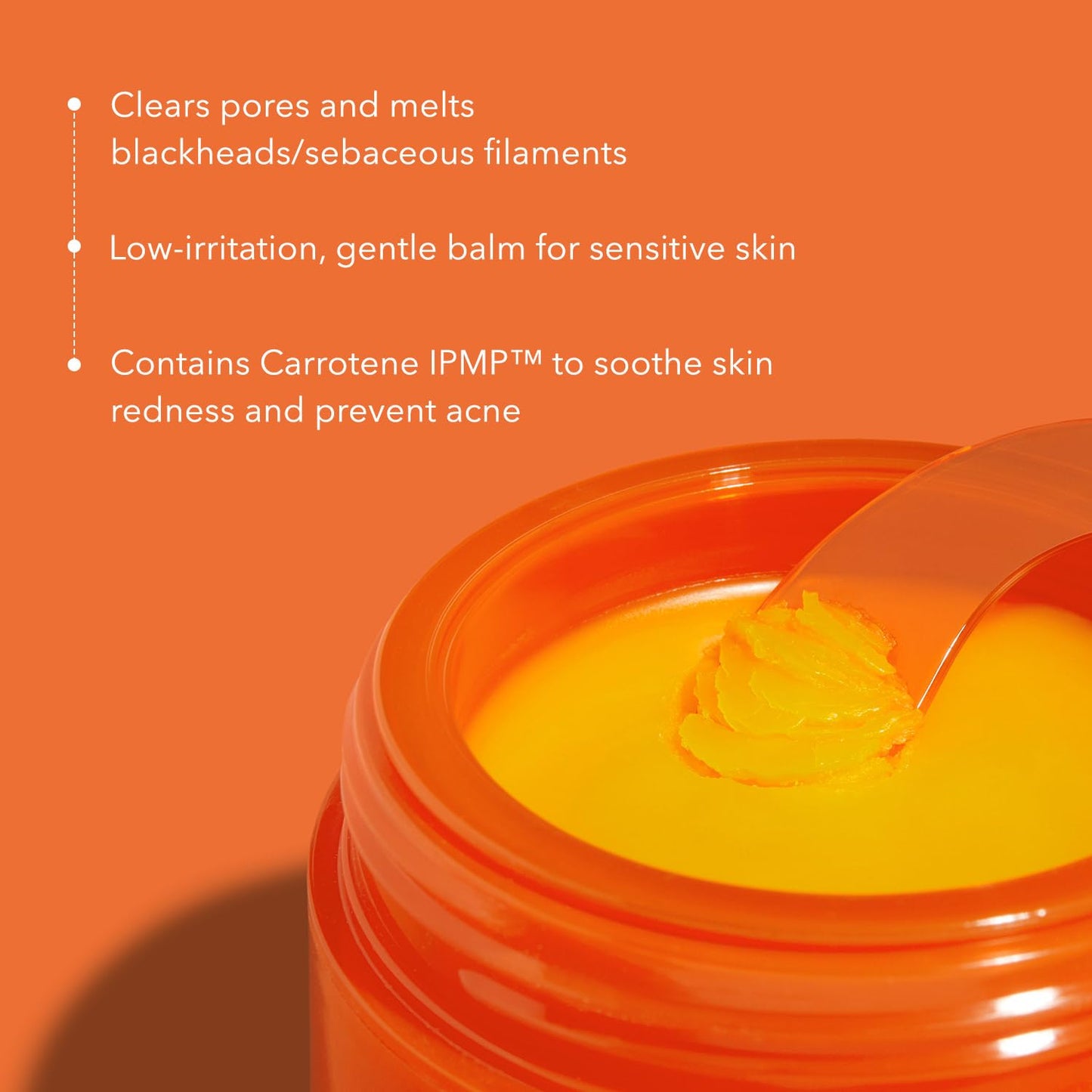APRILSKIN Carrotene IPMP Hydromelt Cleansing Balm, 3.04 fl.oz, Noncomedogenic, Grapefruit Peel Oil, O-Cymen-5-Ol helps reduce blackheads & breakouts, for sensitive & oily skin, Korean Skincare