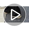 Amyracel 3'x6' Heavy Duty Waterproof Indoor Outdoor Doormat - Grey Double Stripe